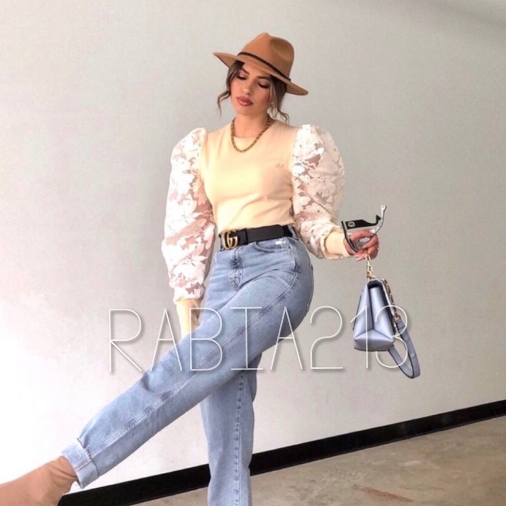 BLOGGERS FAV! ZARA KNIT TOP WITH LACE SLEEVES - Picture 13 of 16